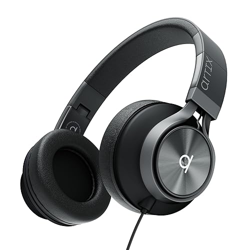 ARTIX CL750 Over Ear Headphones Wired with Mic & Volume Control, Audio with 100% Noise Cancelling Computer Wired, Plug in for Laptop, Dj Corded…
