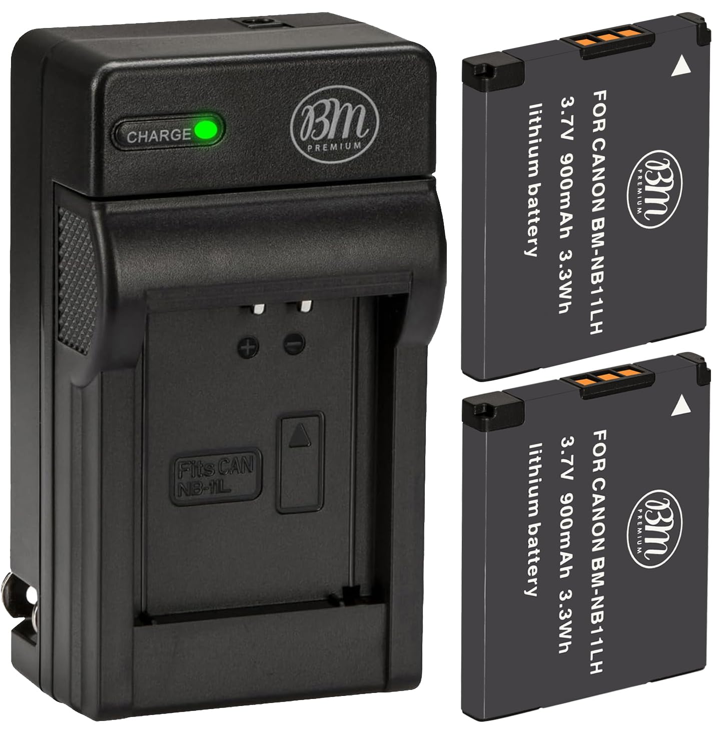 BM 2 NB-11LH Batteries and Charger for Canon Elph 110, Elph 130, Elph 135, Elph 140, Elph 150, Elph 160, Elph 170 IS, Elph 180, Elph 190, Elph 320