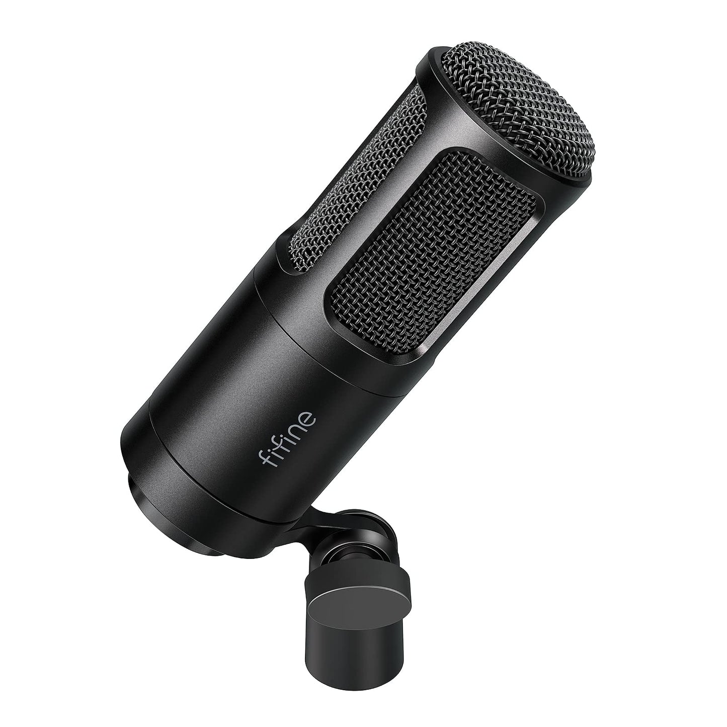 FIFINE XLR Dynamic Microphone, Vocal Podcast Microphone with Cardioid Pattern, Studio Metal Mic for Streaming Voice-Over Dubbing Video Recording