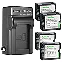 Kastar 4-Pack Battery and AC Wall Charger Replacement for Hitachi DZ-BP7, DZ-BP7S, DZ-BP14, BP14R, DZ-BP14S, DZ-BP21S, DZ-BP21SJ Battery, Hitachi