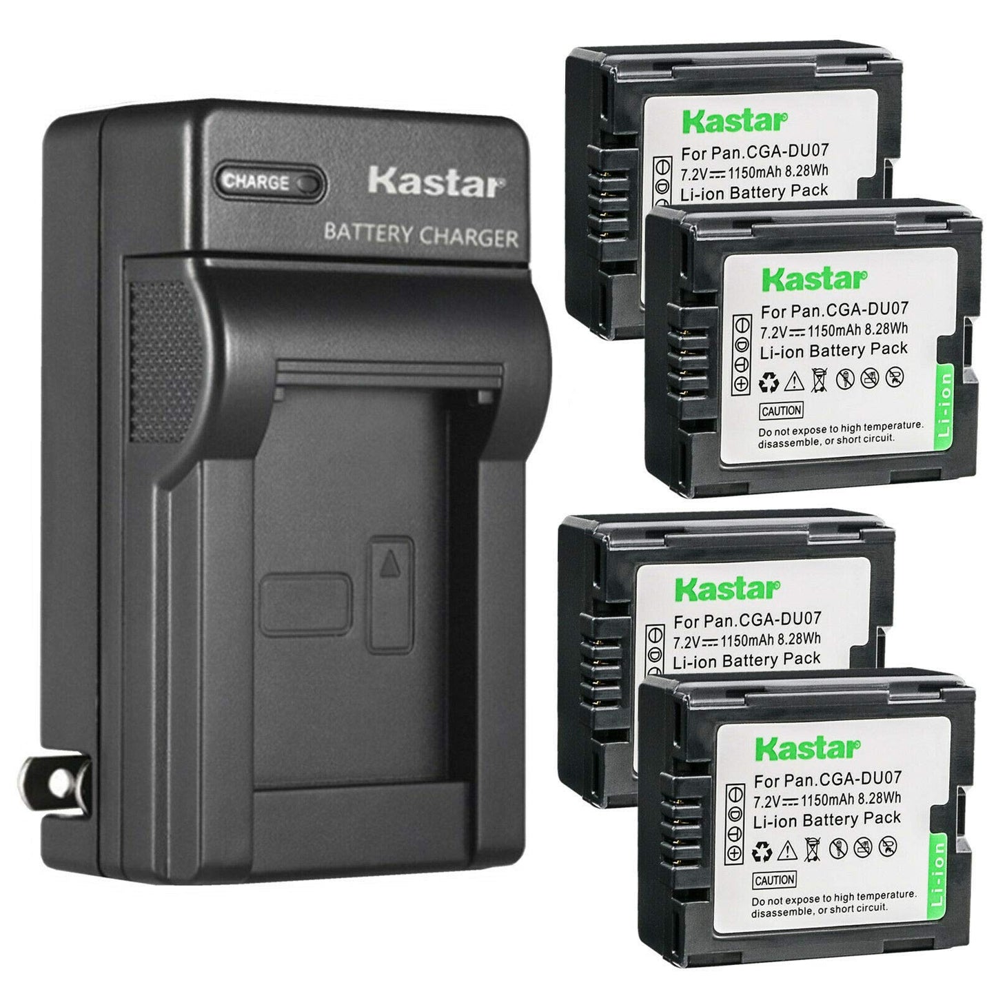 Kastar 4-Pack Battery and AC Wall Charger Replacement for Hitachi DZ-BP7, DZ-BP7S, DZ-BP14, BP14R, DZ-BP14S, DZ-BP21S, DZ-BP21SJ Battery, Hitachi