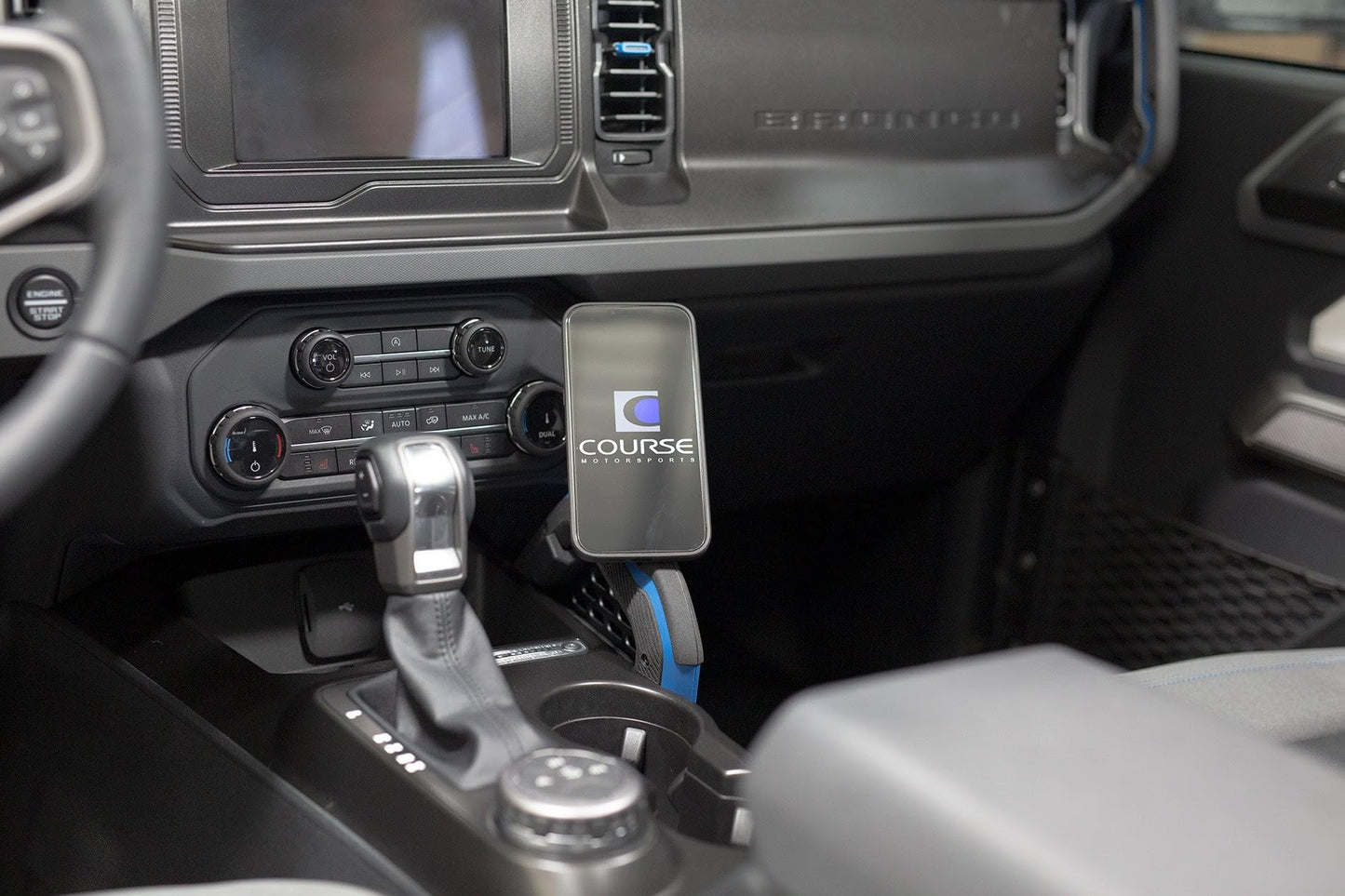 Course Motorsports Direct Fit Phone Mount - Ford Bronco 2021+ Magsafe Head - Charging Right