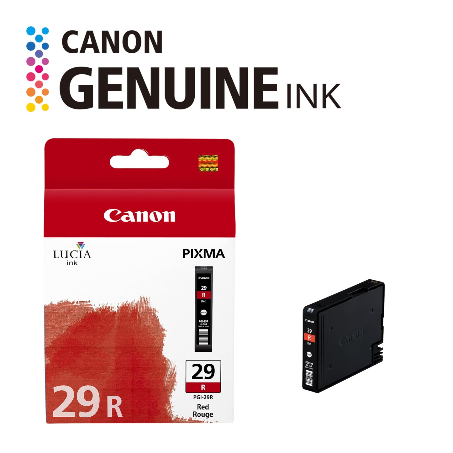 Canon PGI-29 Genuine Red Ink Tank, Compatible with PIXMA PRO-1 Printers