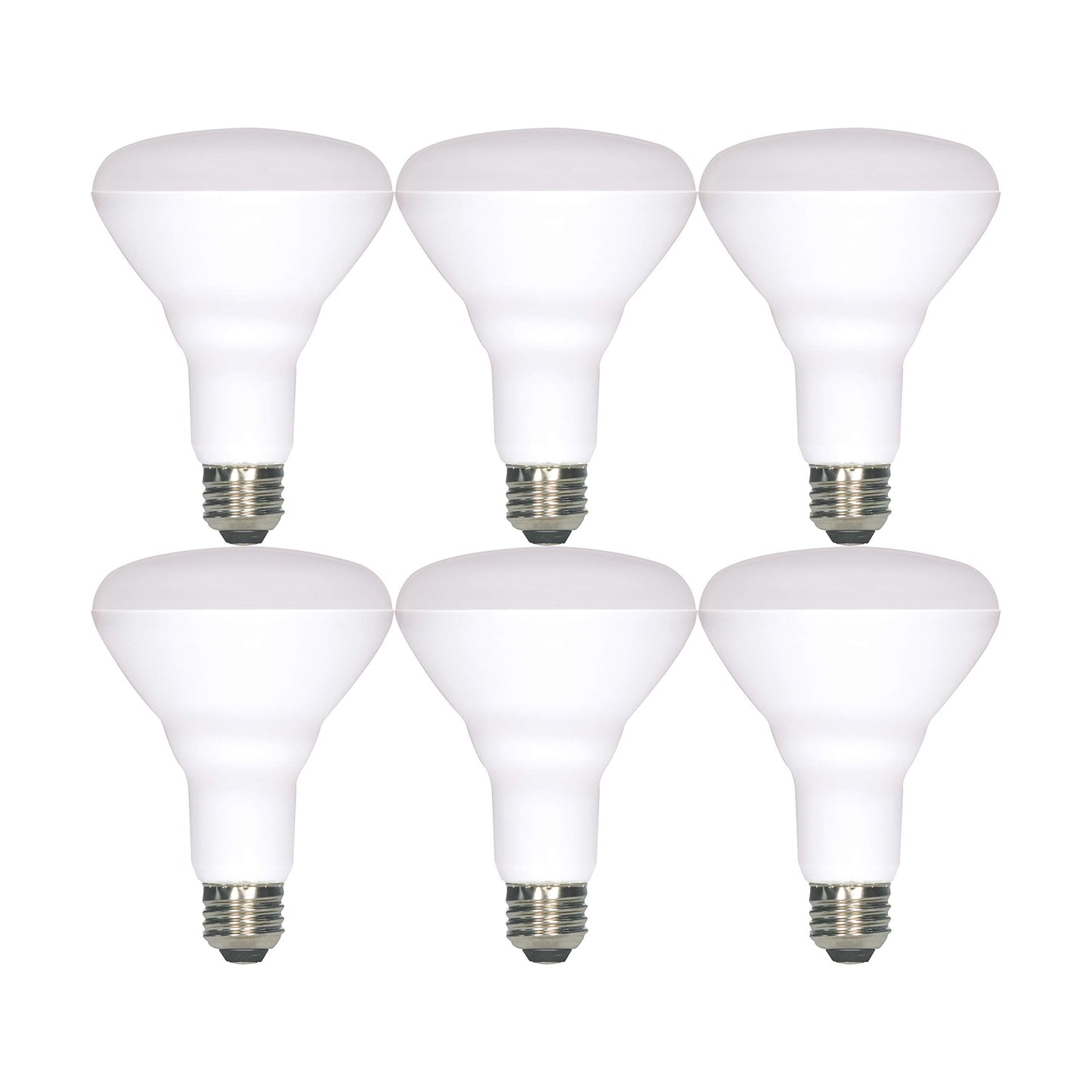 Satco Lightbulbs for Residential, Construction, Commercial, 10 Watt; BR30 LED; 100 Degree Beam Spread; 5000K; Medium Base; 120 Volts; Dimmable; 6