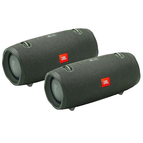 JBL Xtreme 2 Portable Wireless Bluetooth Speakers - Pair (Green)