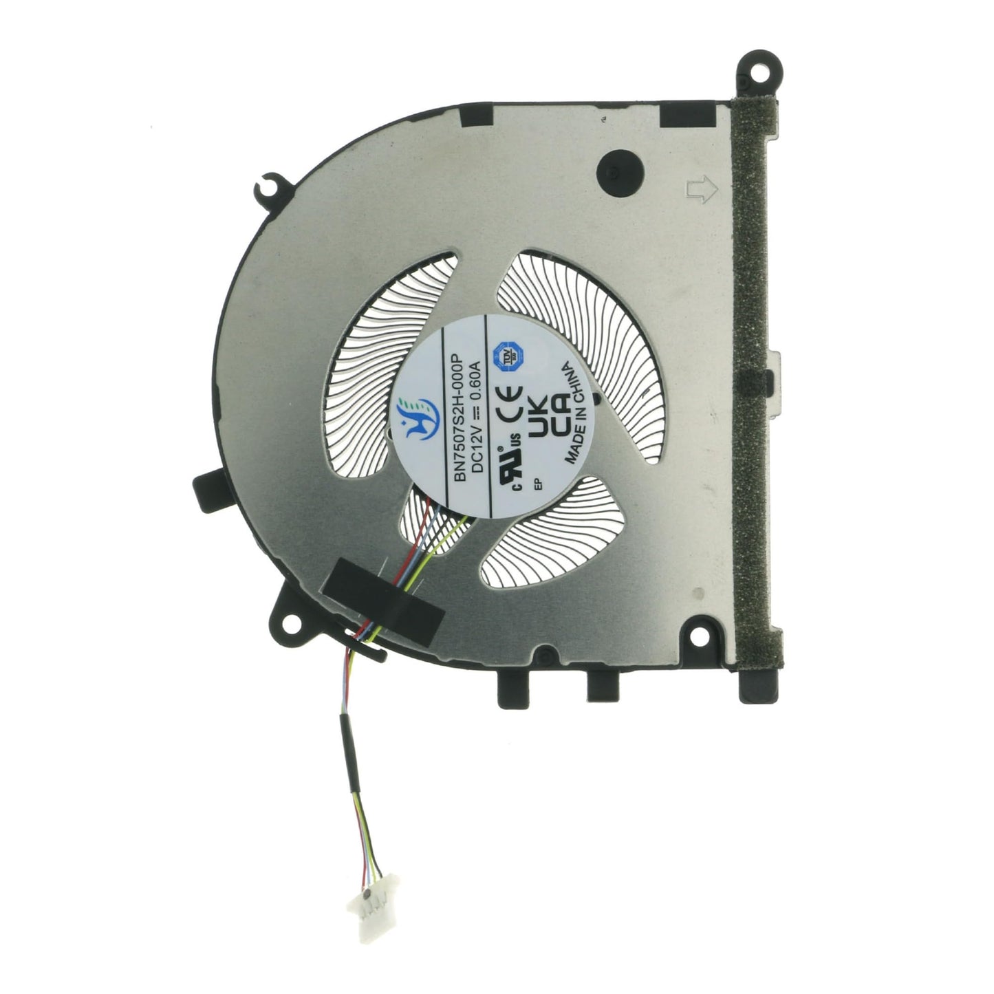 New CPU Cooling Fan for Asus VivoBook Pro 15 OLED K6502Z K6502ZC 16X OLED K6602Z K6602ZC Creator Q530V Q540V Q530VJ Q540VJ DC12V 0.6A BN7507S2H-000P