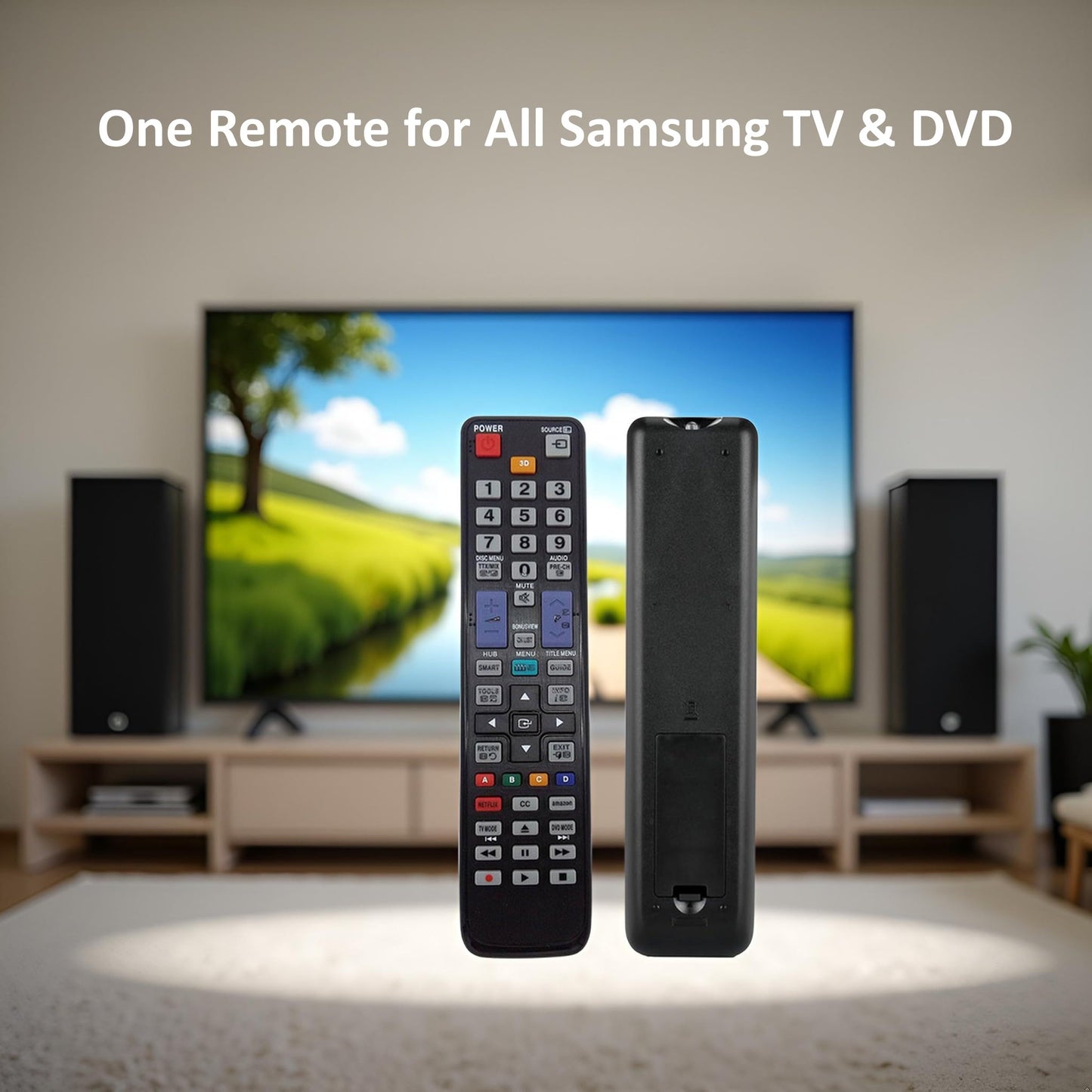 Universal Remote for Samsung TV & DVD Blu-Ray Player Replacement for Samsung Remote All Models