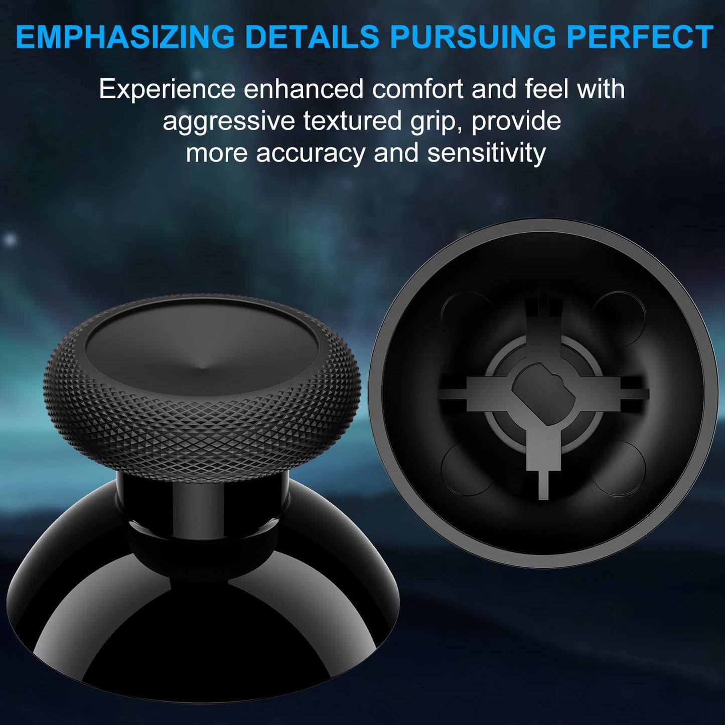 Xbox One Controller Joystick Replacement - 6PCS Original Thumbsticks Analog Thumb Sticks Parts - True Rubberized with T8 T6 Repair Screwdriver Kit