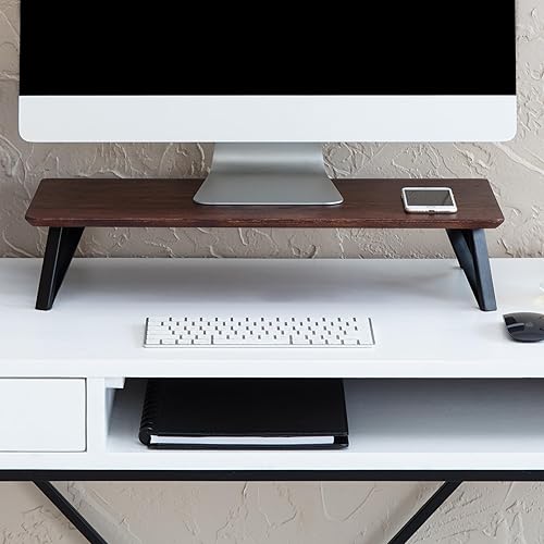 Anji Mountain Monitor Stand - Desktop Organizer & Laptop Riser, Ergonomic Monitor Riser, Space-Saving Monitor Stand for Desk, Durable Construction