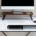 Anji Mountain Monitor Stand - Desktop Organizer & Laptop Riser, Ergonomic Monitor Riser, Space-Saving Monitor Stand for Desk, Durable Construction