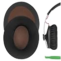 Geekria Comfort Velour Replacement Ear Pads for Sennheiser Momentum On-Ear, HD1 On-Ear Headphones, Repair Parts with Video Guide (Black Velvet)