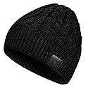 BORAYDA Bluetooth Beanie, Bluetooth 5.2 HD Stereo,30 Hours Play time,Built-in Microphone, Men's/Women's Christmas Electronic Gift (Black)