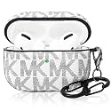 TANGABA AirPods Pro Case Cover with Keychain, Full Protective Hard Shell Cute Leather Airpods Pro Protective Cover Case for Women Men, Front LED