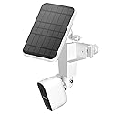 Adjustable 2 in 1 Security Camera and Solar Panel Gutter Mount Compatible with Wyze/Reolink/Arlo Solar Panel for Maximum Sunlight