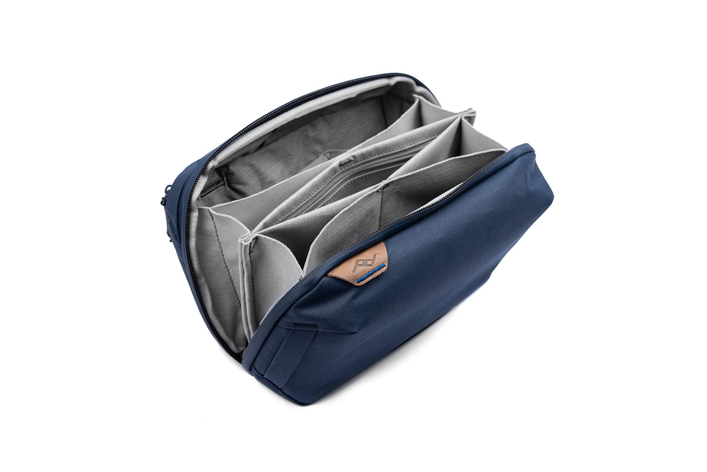 Peak Design Tech Pouch, Midnight, Electronics Organizer for Travel or Everyday Carry, Origami-Style Storage, Cable Pass-Through, Weatherproof Recycled