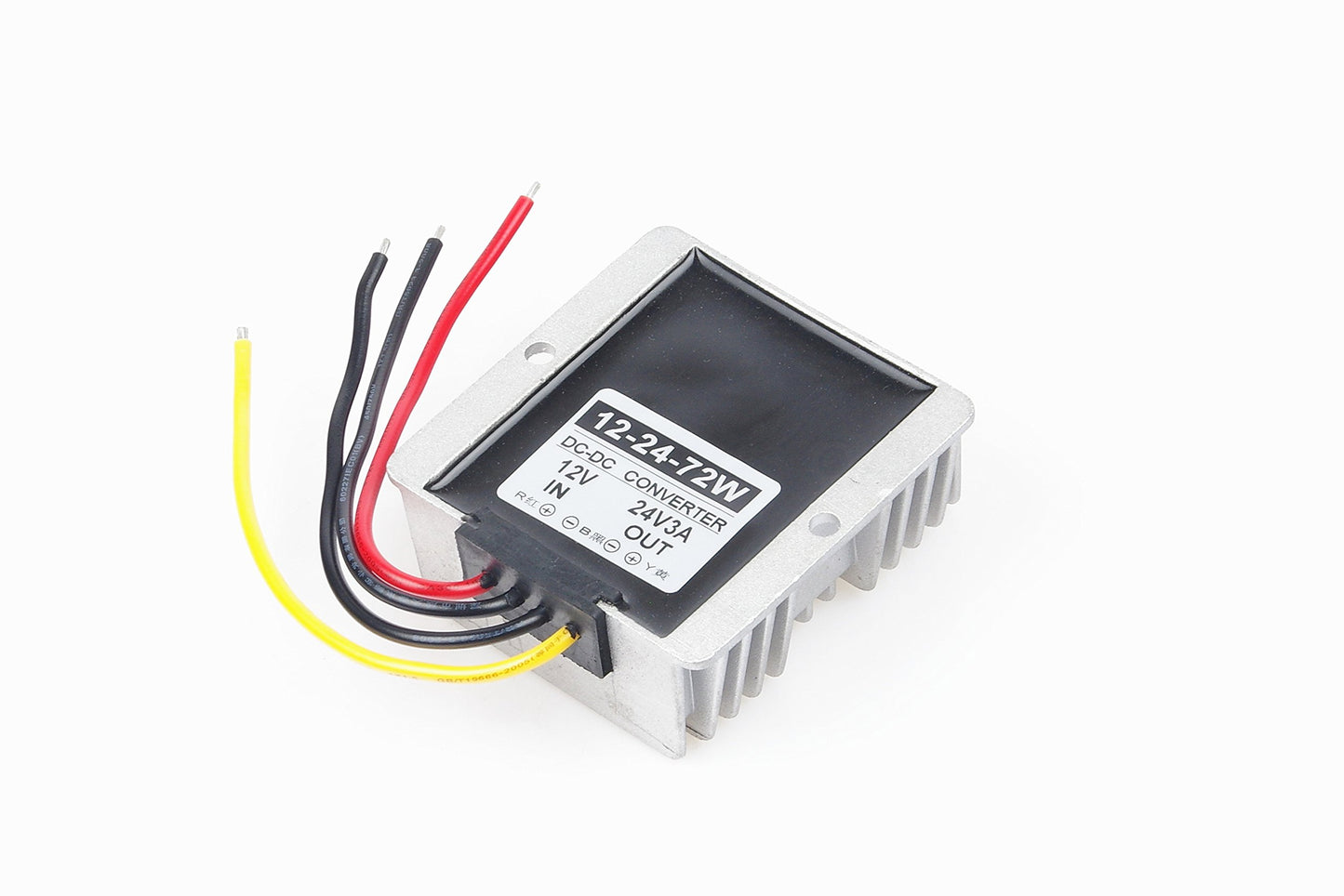 KNACRO DC/DC Converter 12V (9V - 23V) Step Up to DC 24V 3A 72W Power Supply Module Waterproof Metal Shell