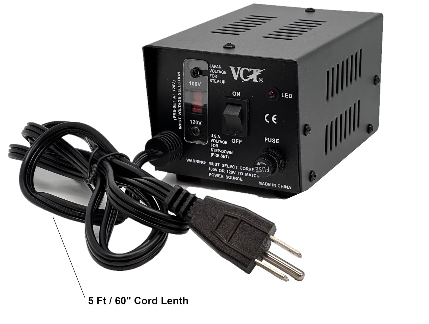 VCT VT-500J - Japanese Step Up/Down Voltage Transformer Converts Japan 100 Volts To 110V OR Vice Versa - 500 Watt