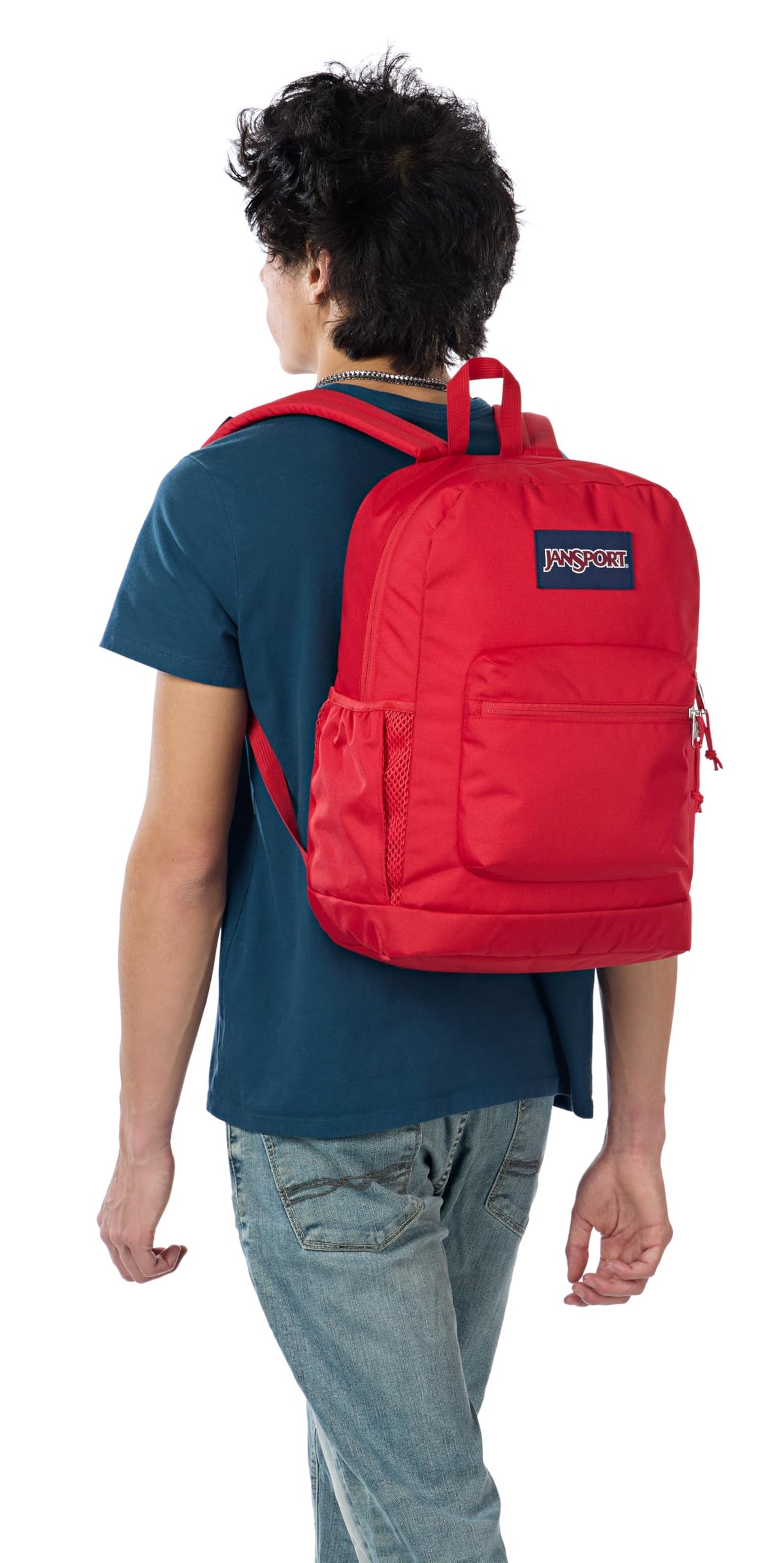 JanSport 26L Cross Town Plus Backpack, Red Tape