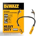 DEWALT Heavy Duty Bluetooth Neckband Headphones, Wireless Around The Neck Earbuds w/ 30H Runtime + Noise Isolation, Secure Magnetic Wireless Earbuds