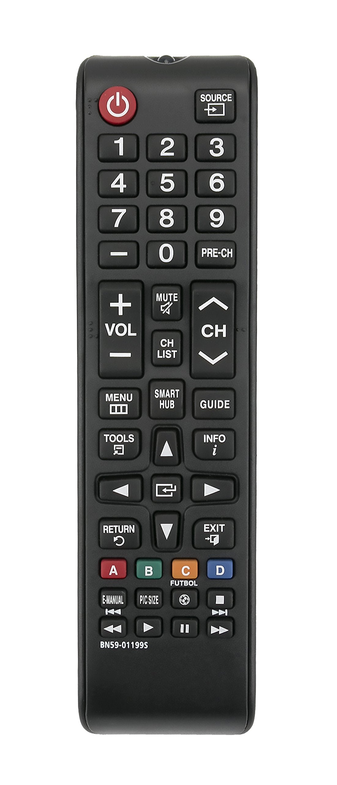 New BN59-01199S Replace Remote fit for Samsung Smart TV UN32J5205AF UN32J5205AFXZA UN40J6200AF UN40J6200AFXZA UN48J6200AF UN48J6200AFXZA UN50J6200AF