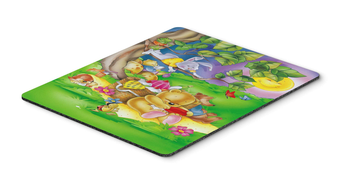 Caroline's Treasures APH0976MP Picnic Time Animals Mouse Pad, Hot Pad or Trivet for Home Office Gaming Working Computers Laptop Mouse Mat,Washable