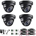 ZOSI 4 Pack 1080P 2.0MP 1920TVL HD-TVI Security Cameras Outdoor Indoor Surveillance Camera for 720P/1080N/1080P/5MP Lite/5MP/8MP 4K HD-TVI AHD CVI