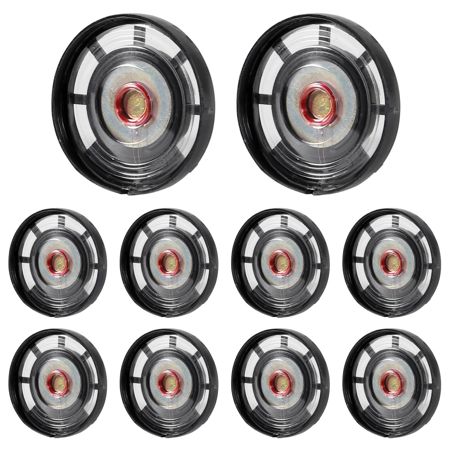 ACEIRMC 10pcs 0.25W 8 Ohm DIY Magnetic Speaker 29mm Diameter Round Shape Replacement Loudspeaker
