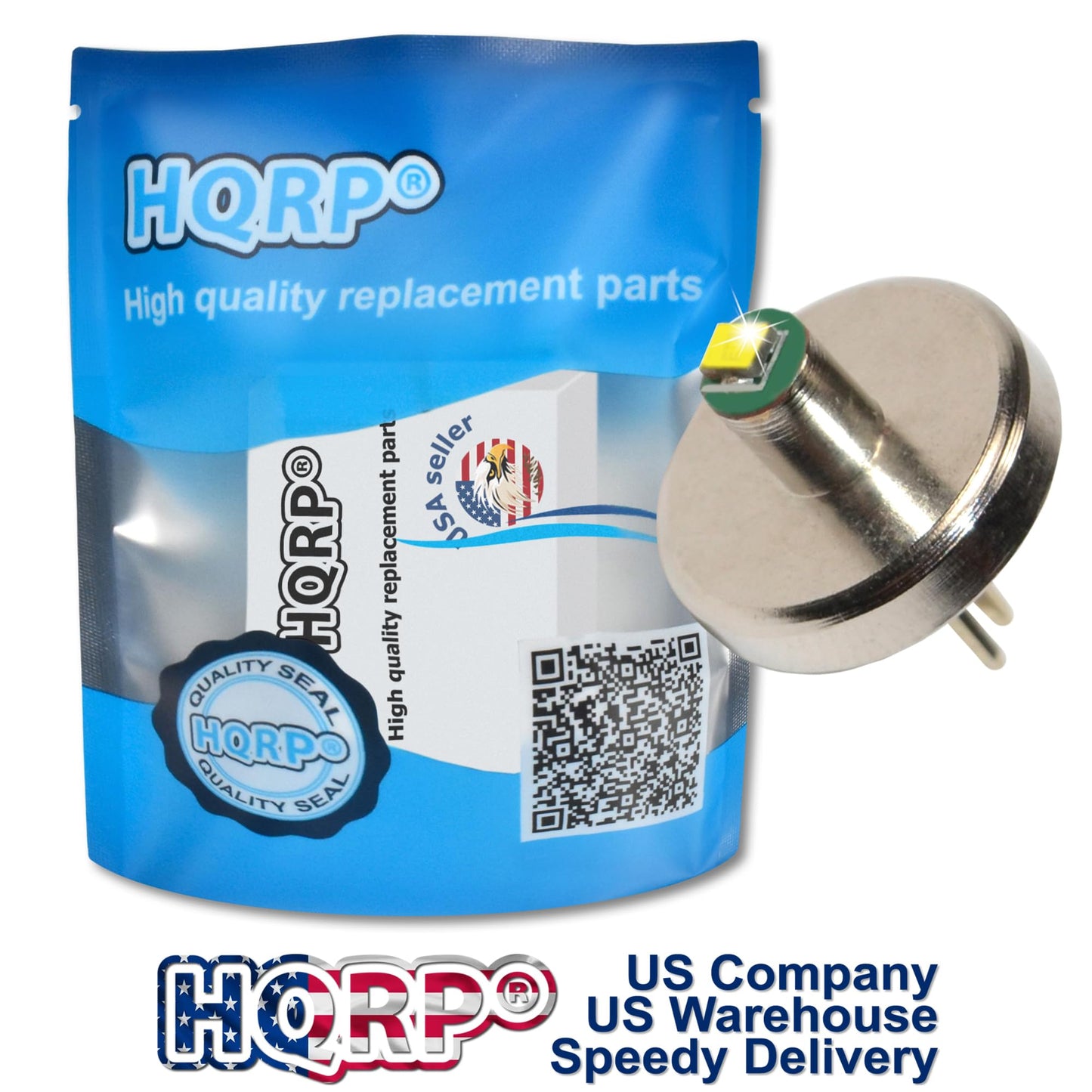 HQRP Hight Power 3W 110 Lumens Bi-Pin LED Module Bulb Compatible with Mag-Lite Mini Flashlight