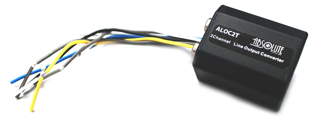 Absolute USA ALOC2T 40W 2 Channel Line Output Converter with Auto Remote Amplifier Turn-On