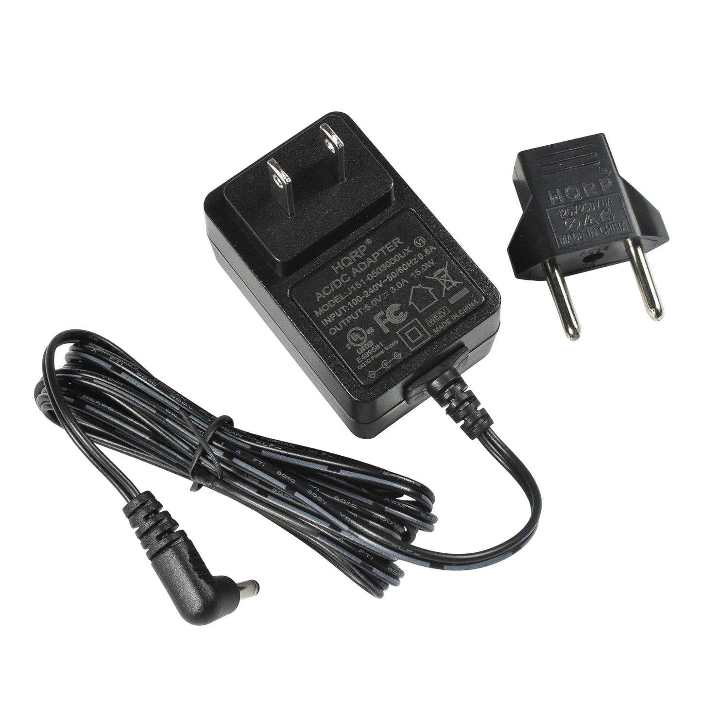 HQRP 5V AC Adapter Compatible with Micca Speck, Slim, Slim-HD Portable Digital Media Player Power Cord Plus Euro Plug Adapter