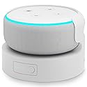 Battery Base for D0t 3th Gen Make Your D0t 3 and Google Nest Mini 2 Portable Stand Accessories, Not Including The speeaker, White