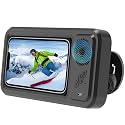 Shower Phone Holder with Wireless Bluetooth Speaker,2026 New Waterproof 480 Rotation Viewable Shower Phone Case Speaker for Any Phone, Wall Mounted