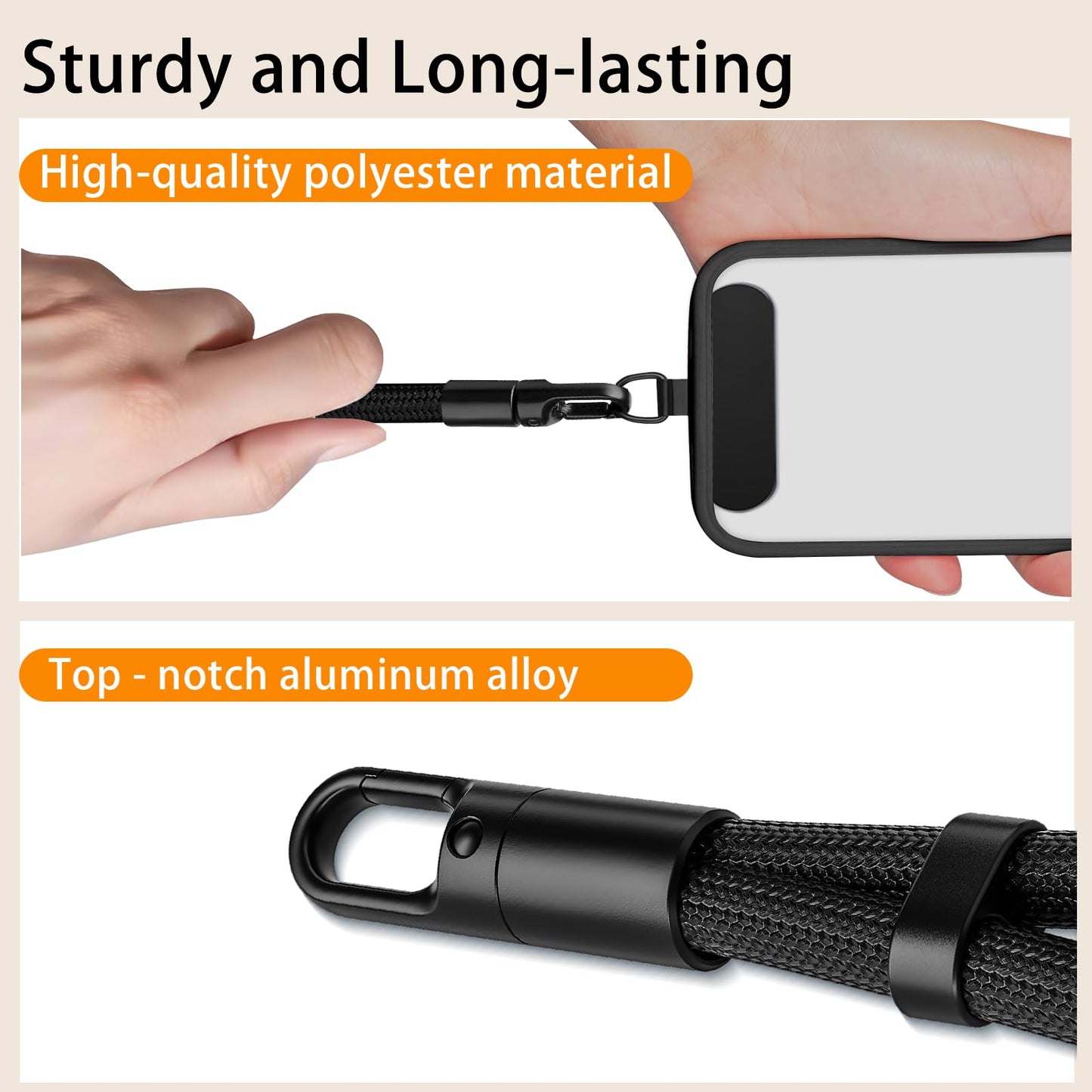 Zaardend 2 Pack Phone Wrist Strap, Wrist lanyard for iPhone Case Camera, Anti Theft Phone Strap Lanyard with 360° Rotating Hook, Charm Chain Camera