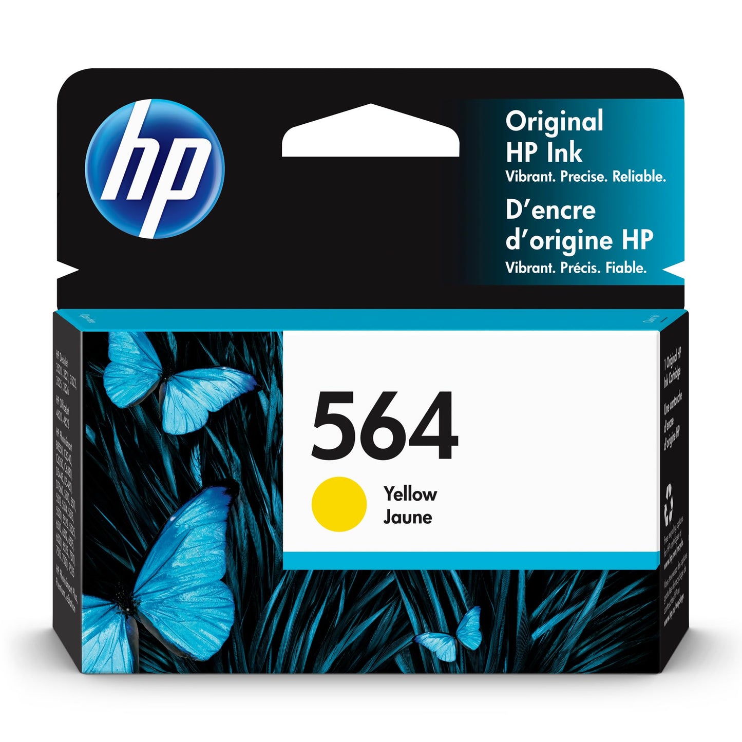 HP 564 Yellow Ink Cartridge | Works with DeskJet 3500; OfficeJet 4620; PhotoSmart B8550, C6300, D5400, D7560, 5510, 5520, 6510, 6520, 7510, 7520