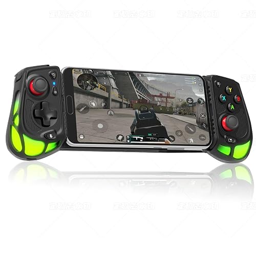 DongKIRNX Phone controller for Android and iPhone15+ (USB-C) Plug & Play, Hall Effect Joystick, Turbo, 4 mapping keys, RBG hollow design, Mobile