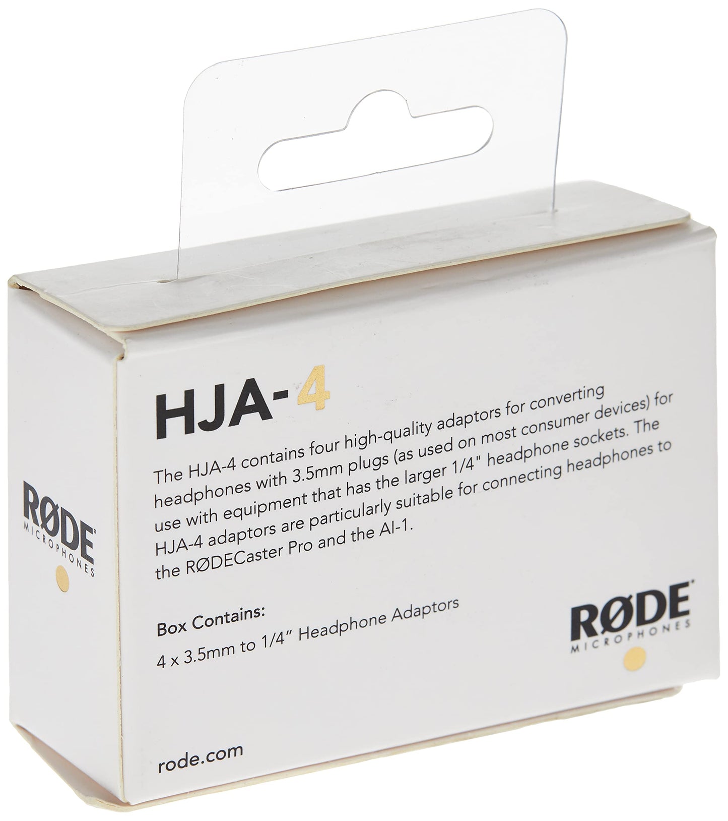 RØDE HJA-4 Set of Four 3.5mm to 1/4-inch Headphone Jack Adaptors