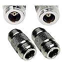 CESS 2pcs N Type Adapter N Female to N Female Barrel RF Coax Connector Coupler 50ohm for Ham Radio Antenna, WiFi Antenna, Router