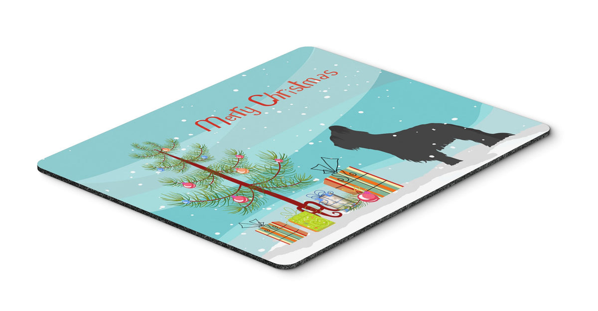 Caroline's Treasures BB2944MP Briard Merry Christmas Tree Mouse Pad, Hot Pad or Trivet for Home Office Gaming Working Computers Laptop Mouse
