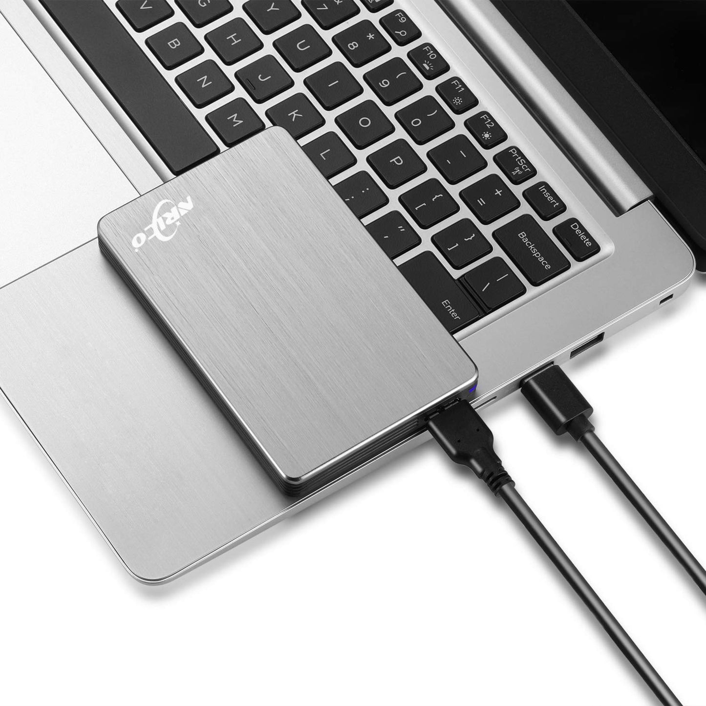 NRICO 500GB Portable External Hard Drive USB 3.0 HDD 2.5inch Storage Compatible for PC, Mac, Desktop,PS4 (500GB, Grey)