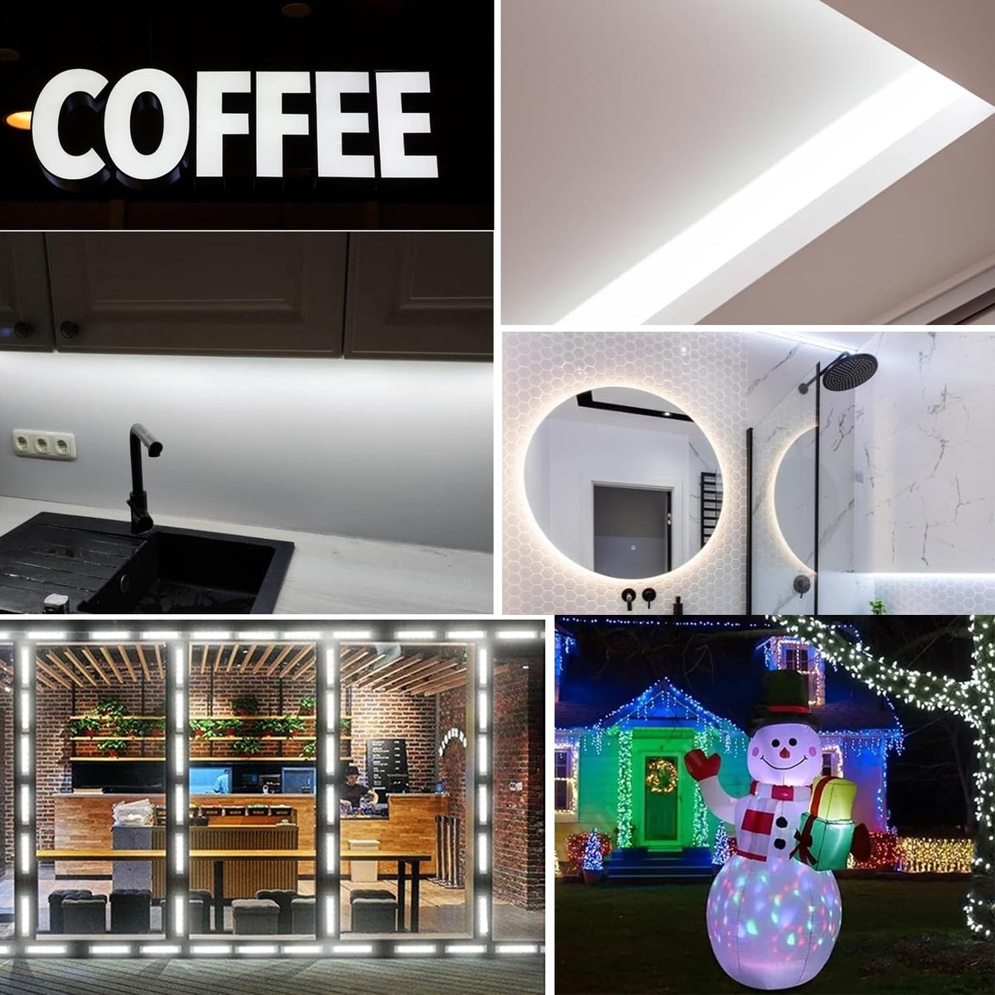niccryle 20 pcs Replacement Lights for Inflatables DC12V LED Module Waterproof Window Light Business Storefront LED Light for Advertising Letter