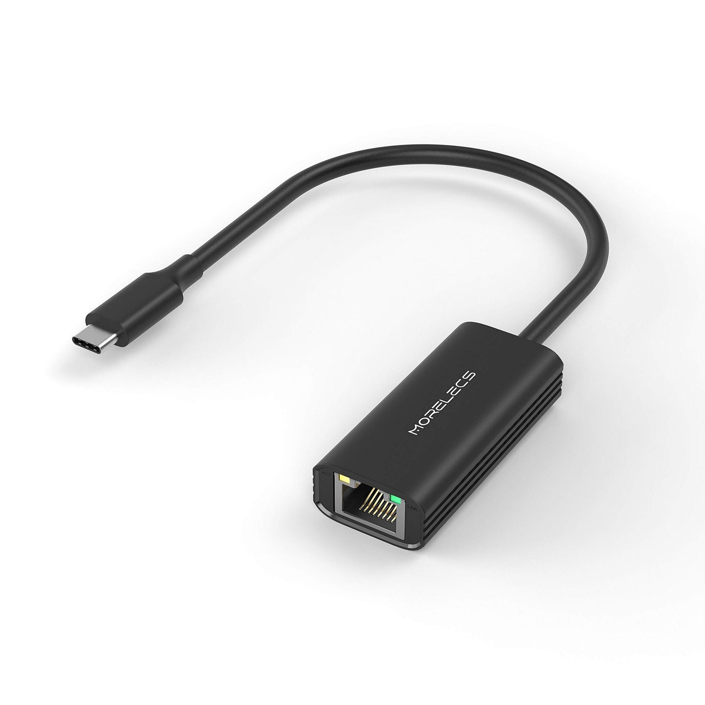 USB C to Ethernet Adapter, Morelecs USB C to Gigabit Ethernet LAN Network Adapter Ethernet to USB C Compatible with MacBook Pro/Air, Dell XPS,Surface