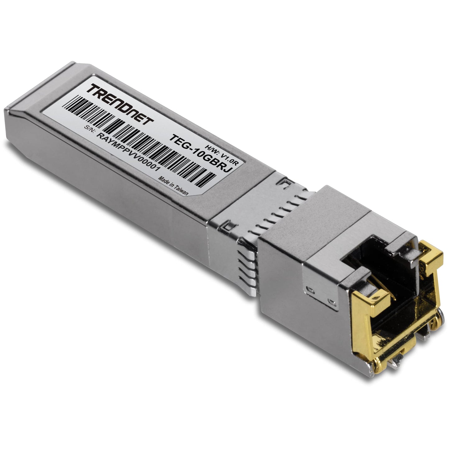 TRENDnet 10G RJ-45 Copper SFP+ Module, Convert A Standard SFP+ Slot Into A RJ-45 Multi-Gigabit Port, Connect Devices Up to 30m (98ft), Hot-Pluggable