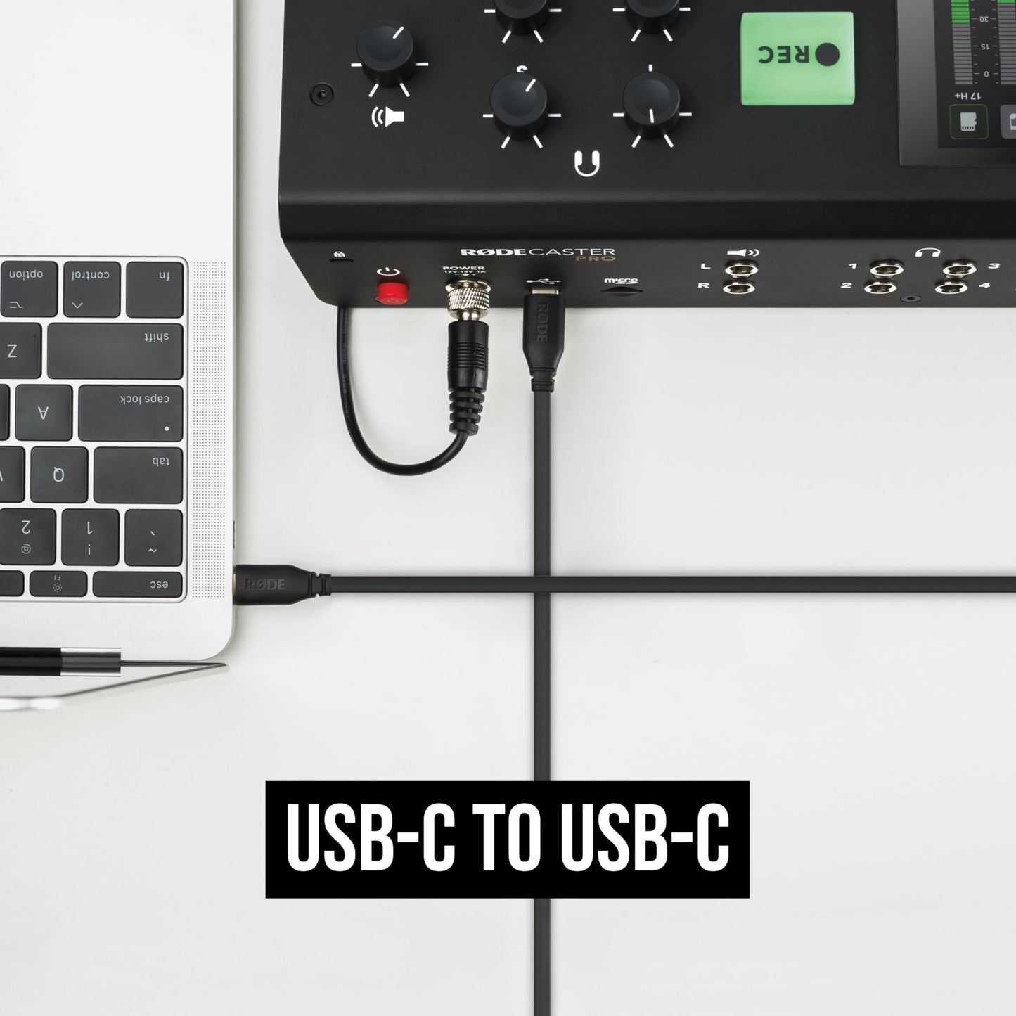 RØDE SC17 USB-C to USB-C Flat Cable (1.5m, Black)