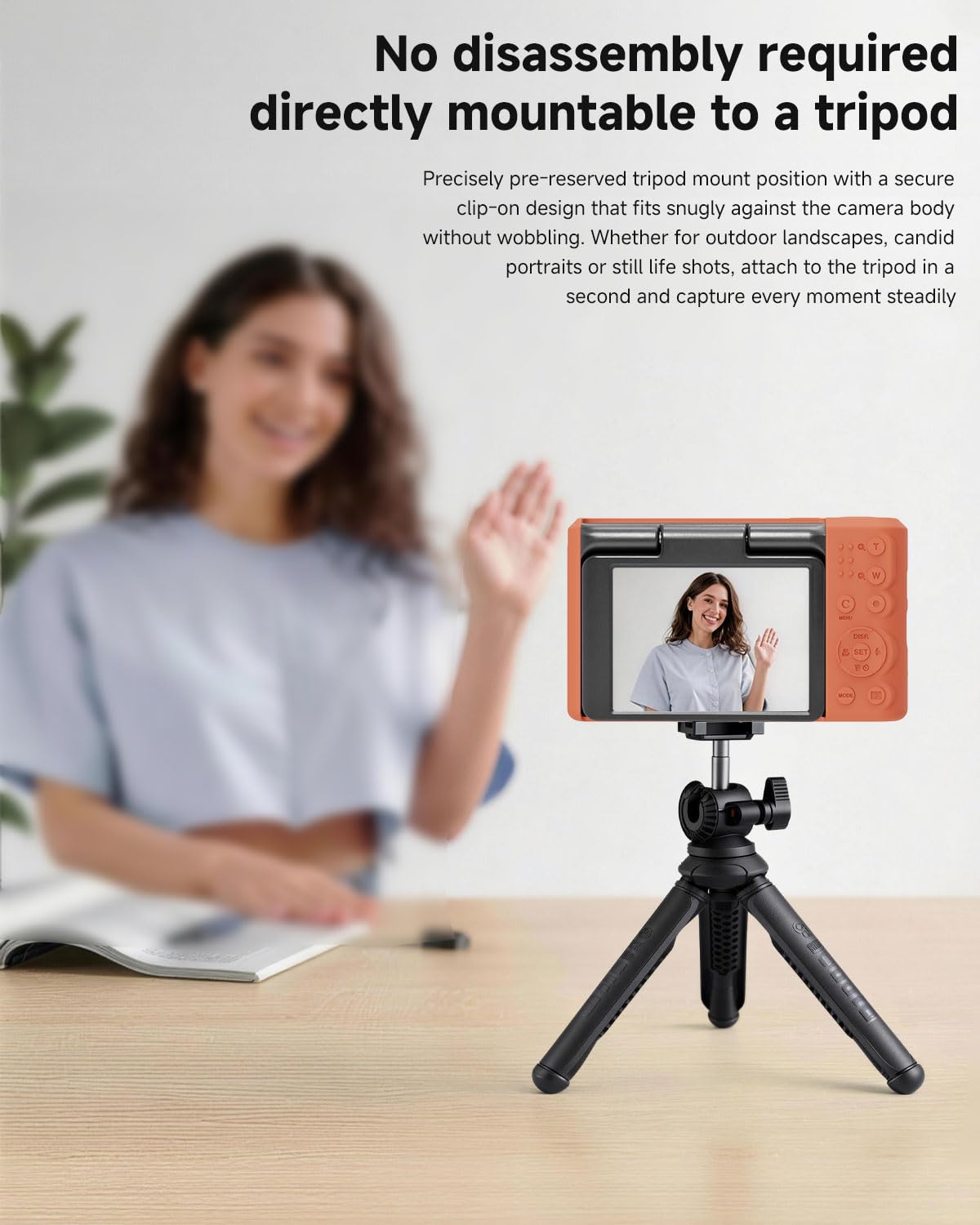 TUOOUT Silicone Protective case for Kodak Pixpro C1 Digital Cameras, with Screen Protector and Lanyard, for Kodak Pixpro C1 Accessories -(Khaki)