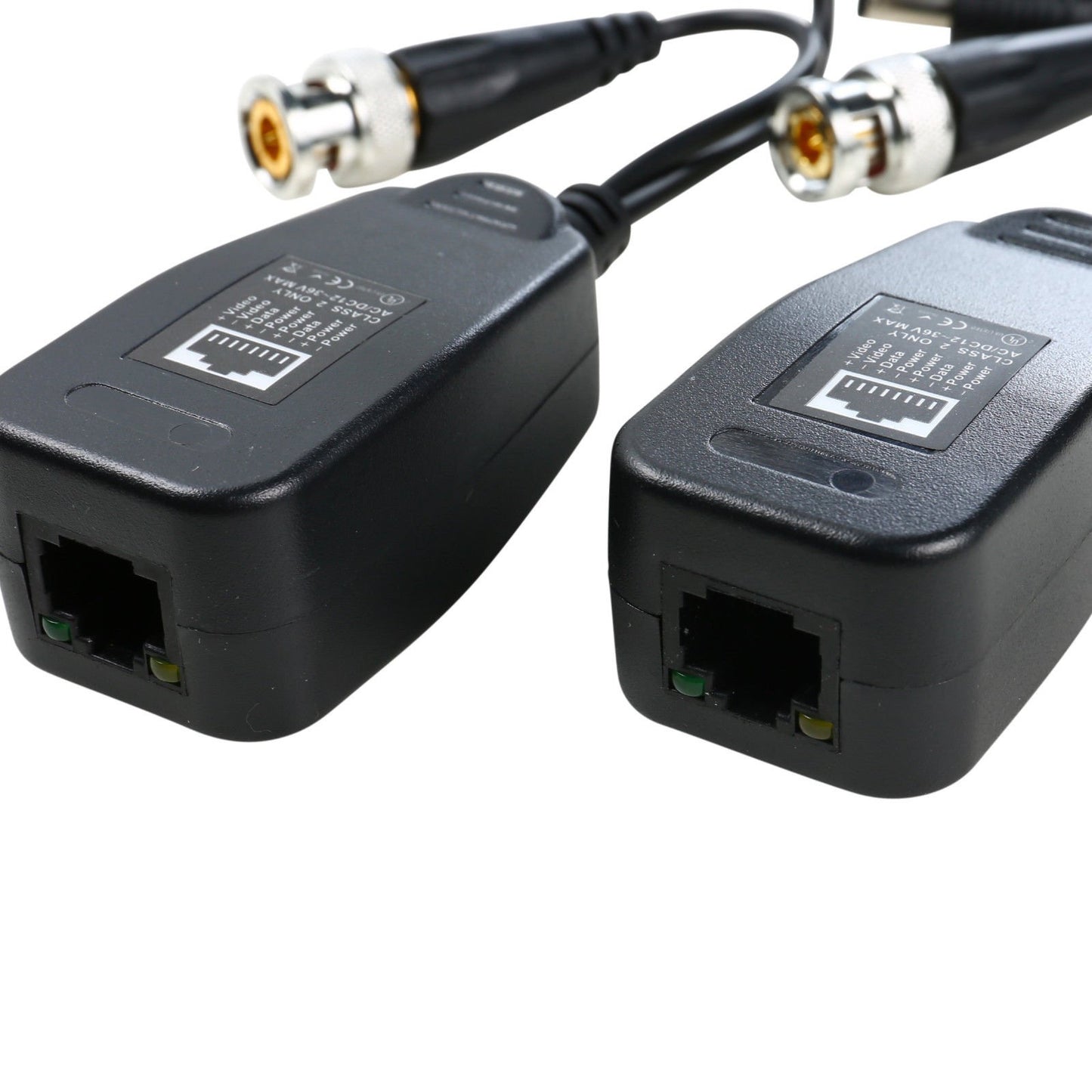 UHPPOTE HD-CVI/TVI/AHD BNC Video Power Transmitter Passive Balun Receiver to Cat5e 6 RJ45 Connector