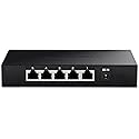 TRENDnet 5-Port Unmanaged 2.5G Gaming Switch, TEG-S350, 5 x 2.5GBASE-T Ports, 25Gbps Switching Capacity, Ethernet Splitter, NDAA & TAA Compliant