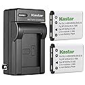 Kastar 2-Pack Battery and AC Wall Charger Replacement for San Xacti VPC-T1495, Xacti VPC-T1496, Xacti VPC-TP1000 Camera, HP (Hewlett Packard) PW460t