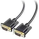 Cyberguys! VGA Cable 6ft, VGA Cord with Secure Latch, Gold-Plated Connector - Durable PVC Cord for Monitor, Projector, Laptop, Desktop, PC, Computer