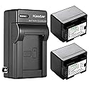 Kastar 2-Pack BP-727 BP727 Battery and AC Wall Charger Compatible with Canon BP-709 BP709 Canon BP-718 BP718 Canon US 6055B002 Camera Battery, Canon