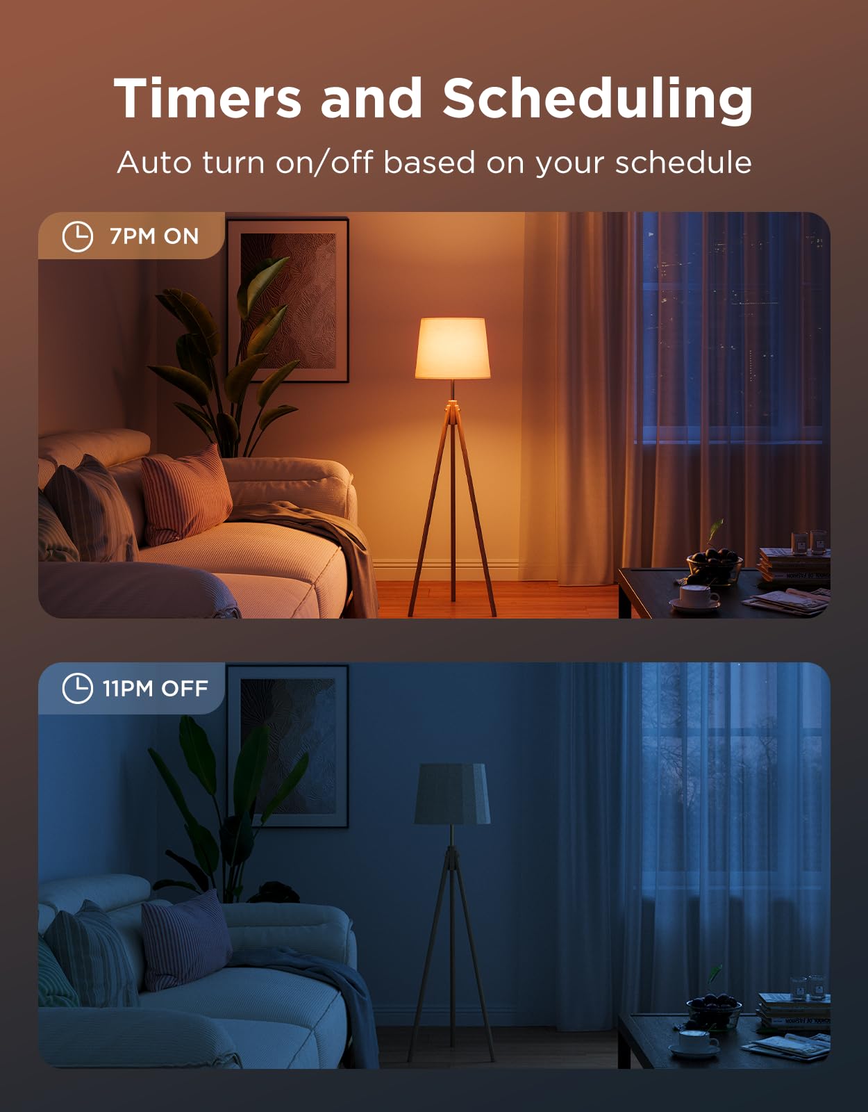 Govee BR30 Smart Light Bulbs 850 LM, RGBWW E26 Base 4 Pack